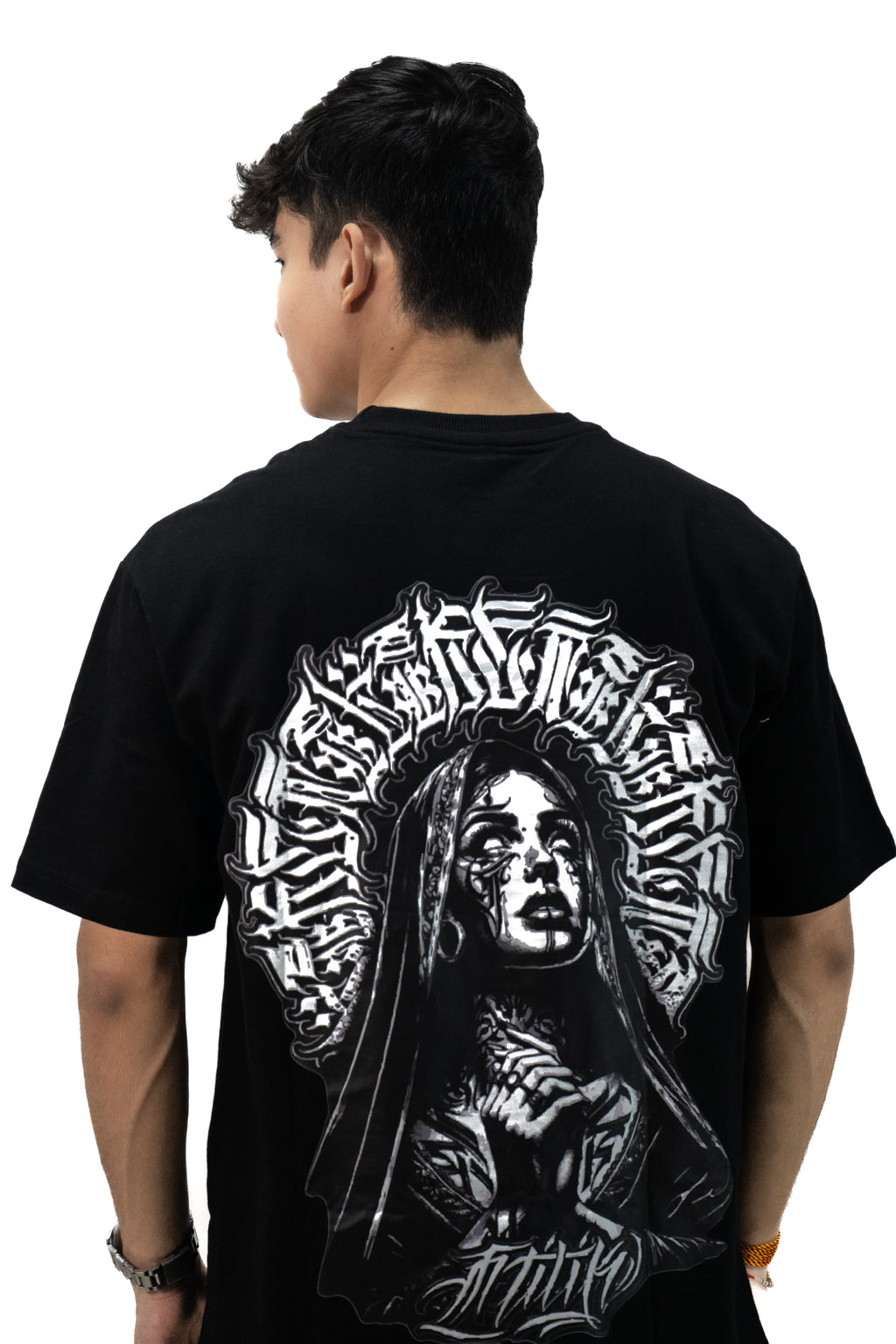 Como Estas Black Oversized Tee