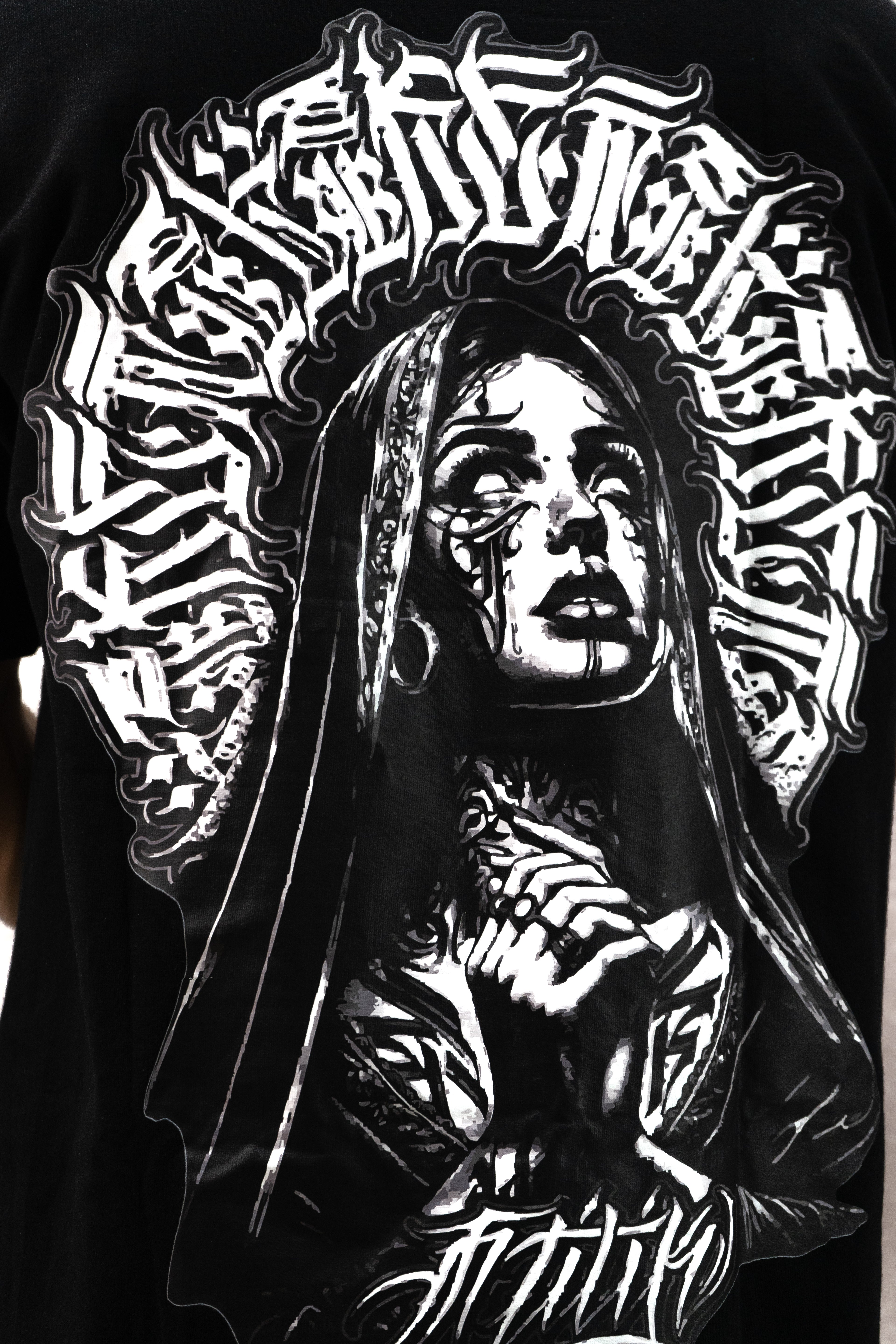 Como Estas Black Oversized Tee