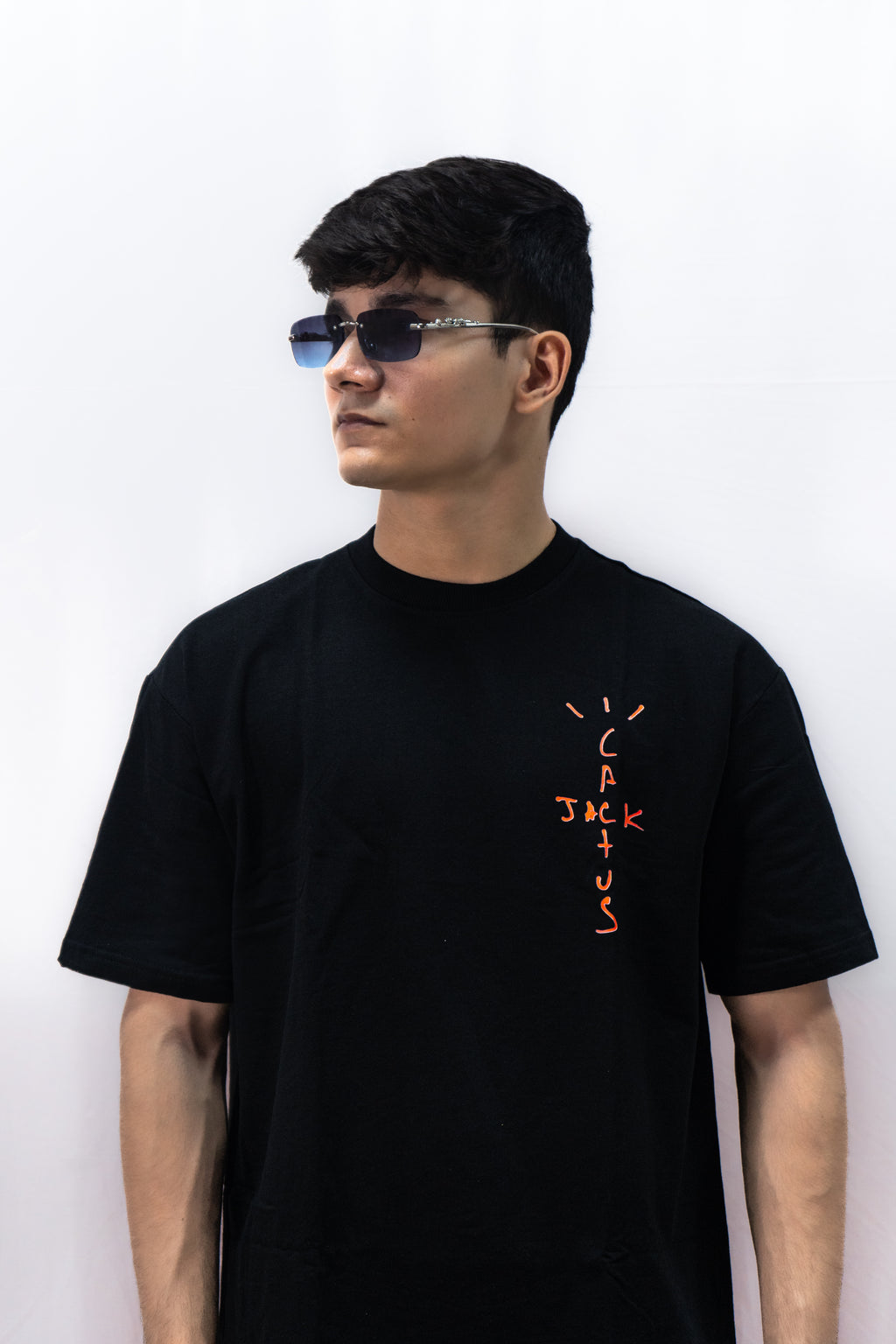 Black Travis Scott Oversized Tee