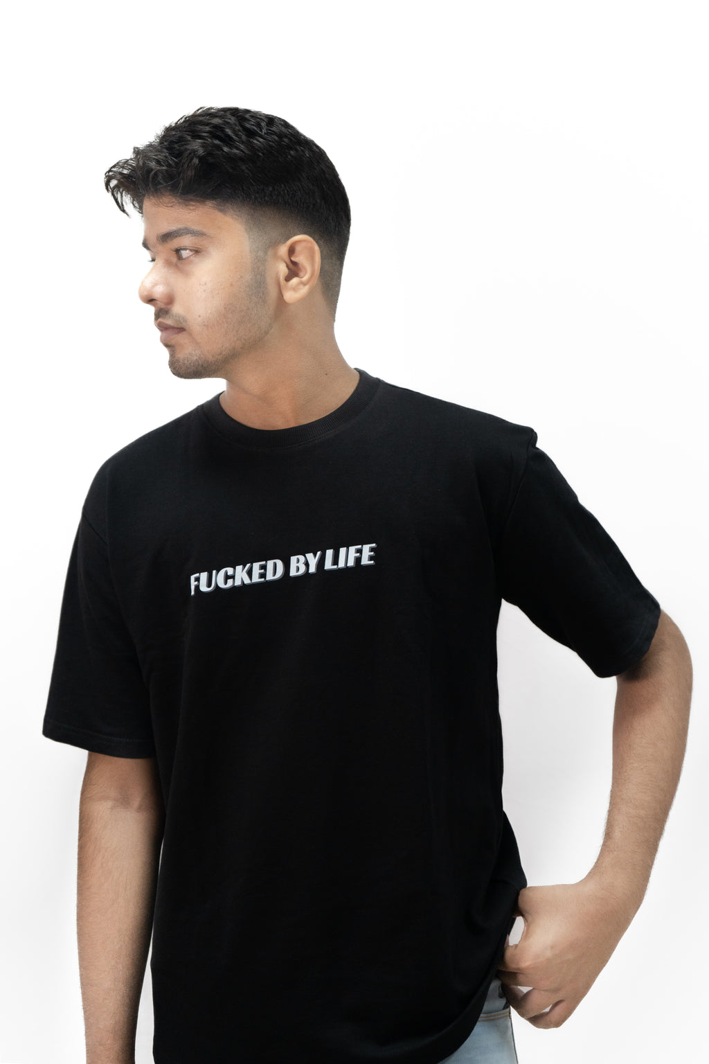 Black Tupac Oversized Tee