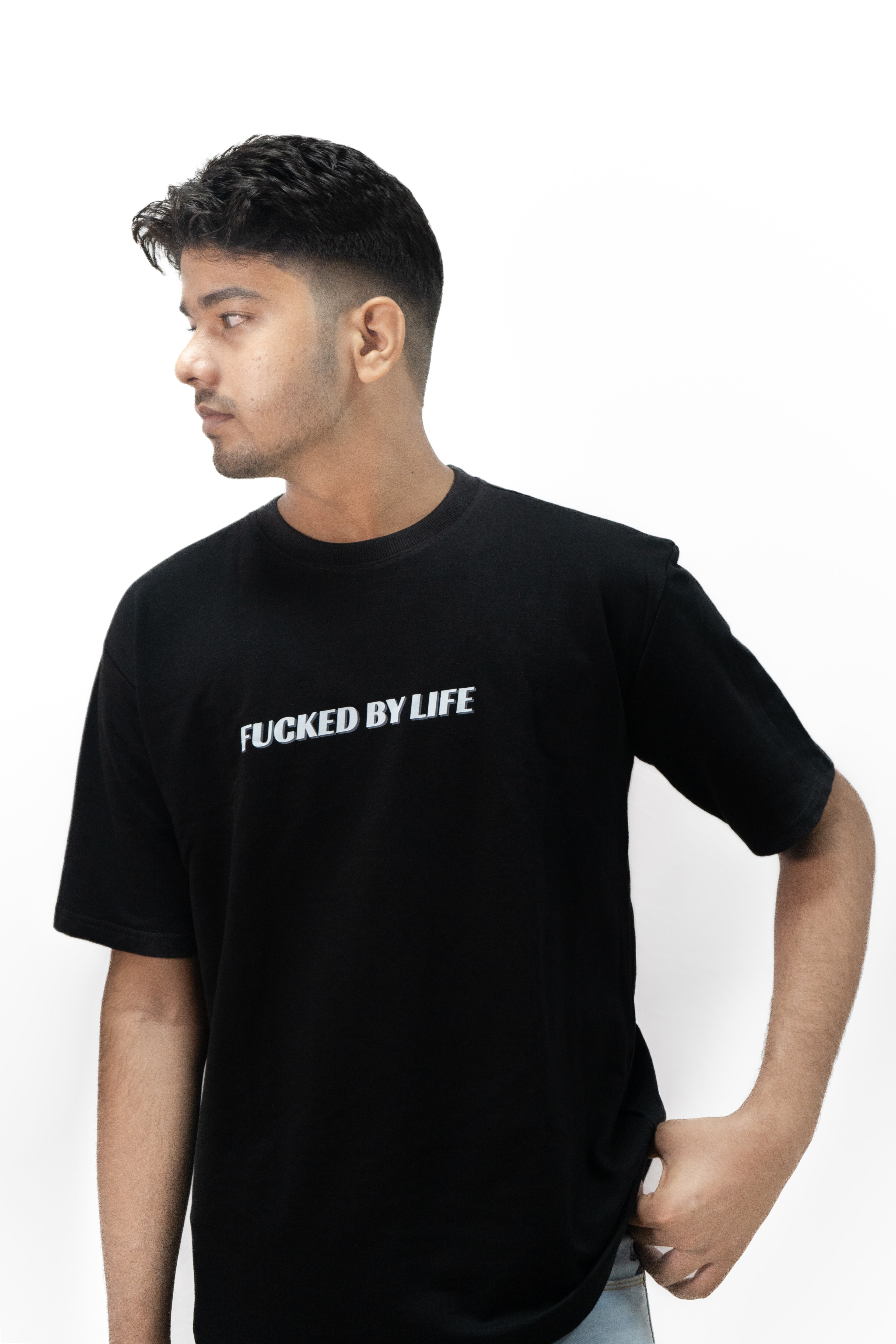 Black Tupac Oversized Tee