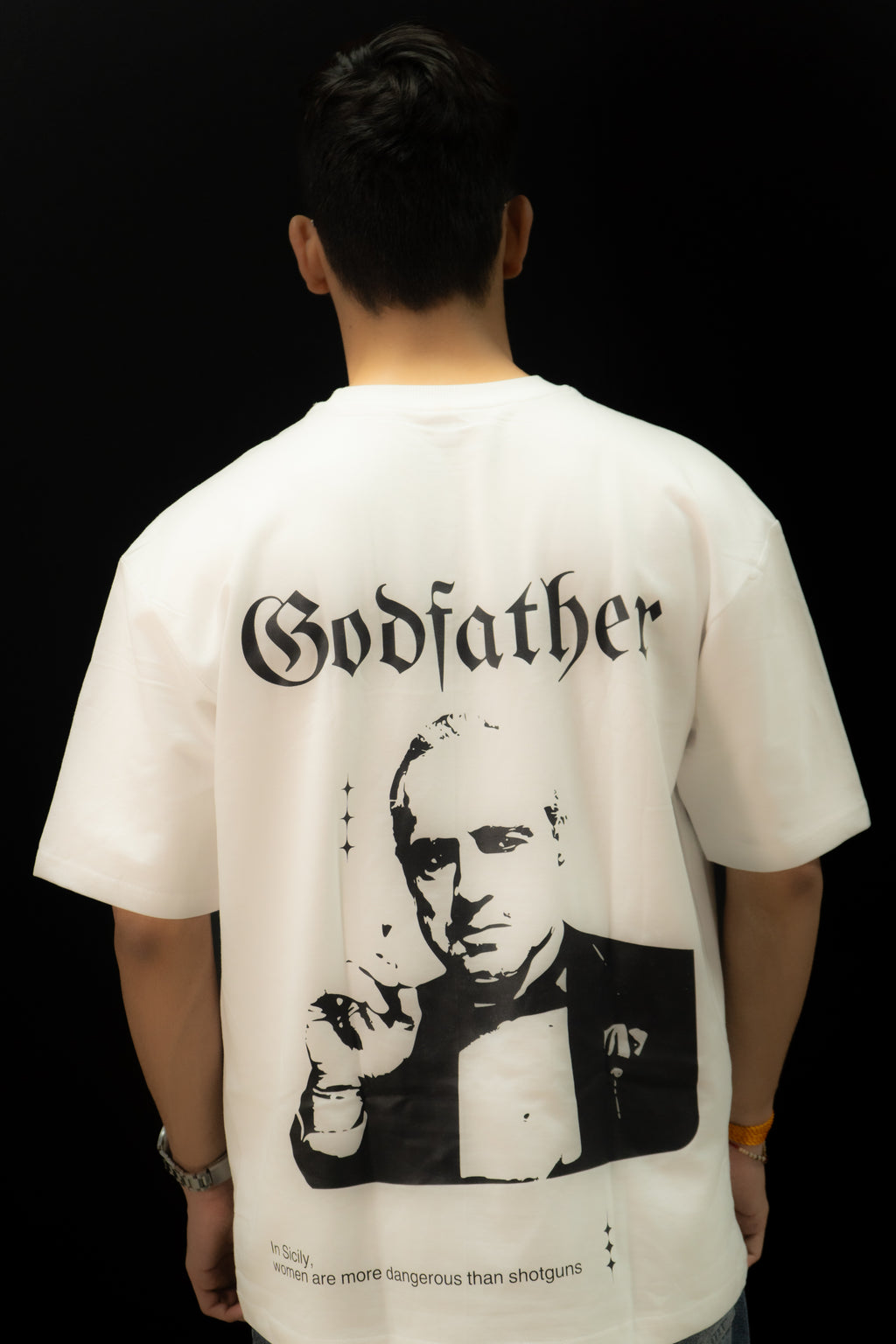 The Godfather White Oversized Tee