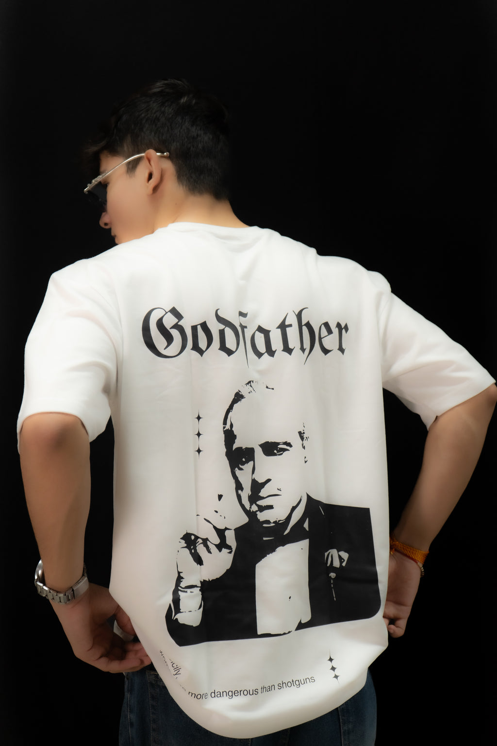 The Godfather White Oversized Tee
