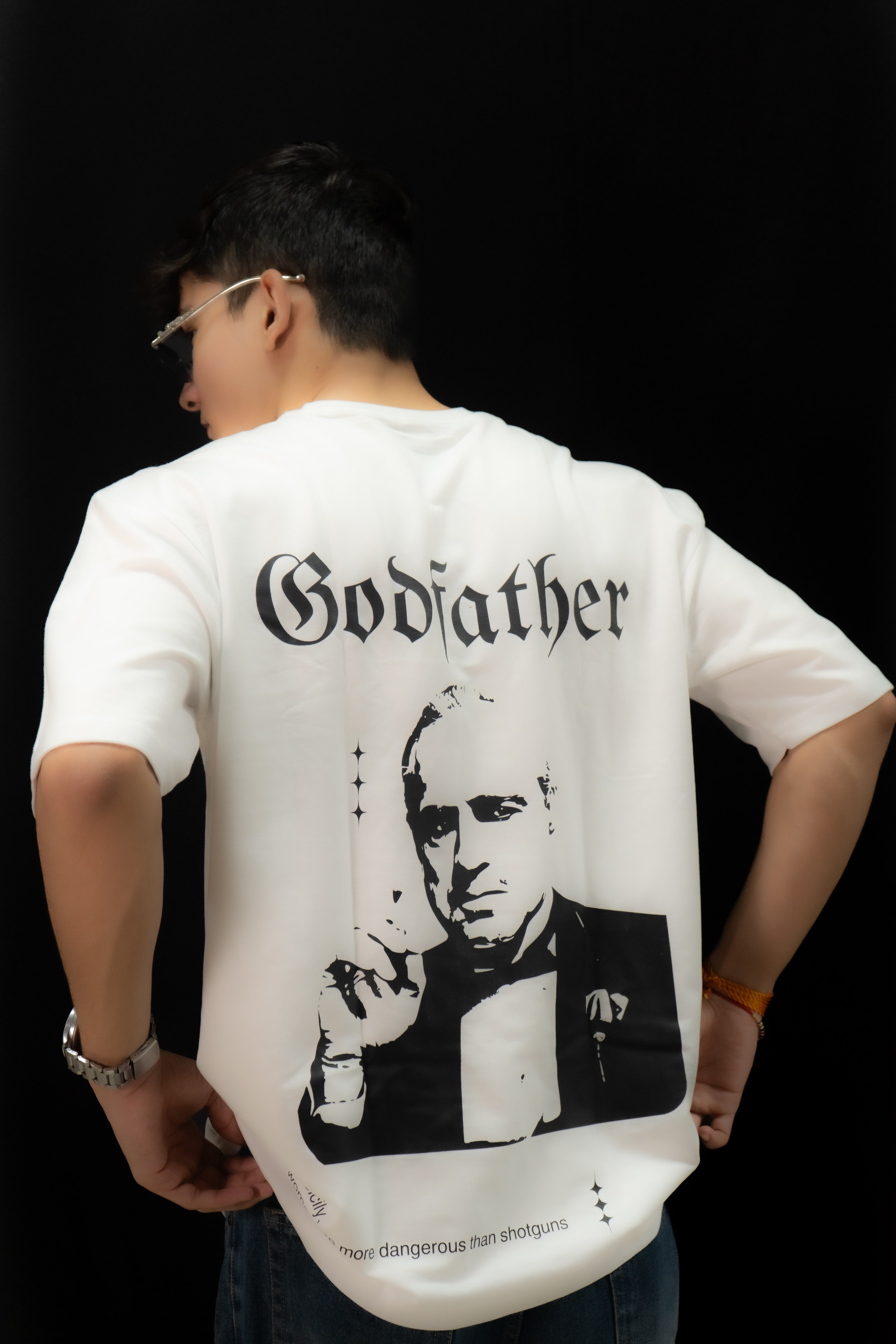 The Godfather White Oversized Tee