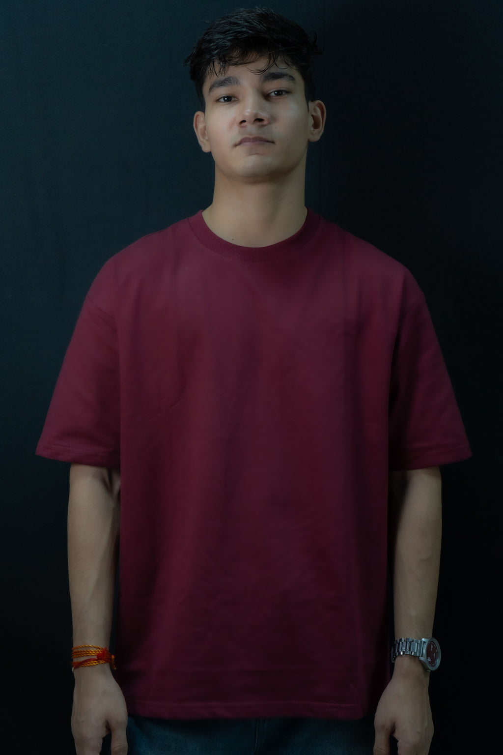 Maroon Oversized Tee