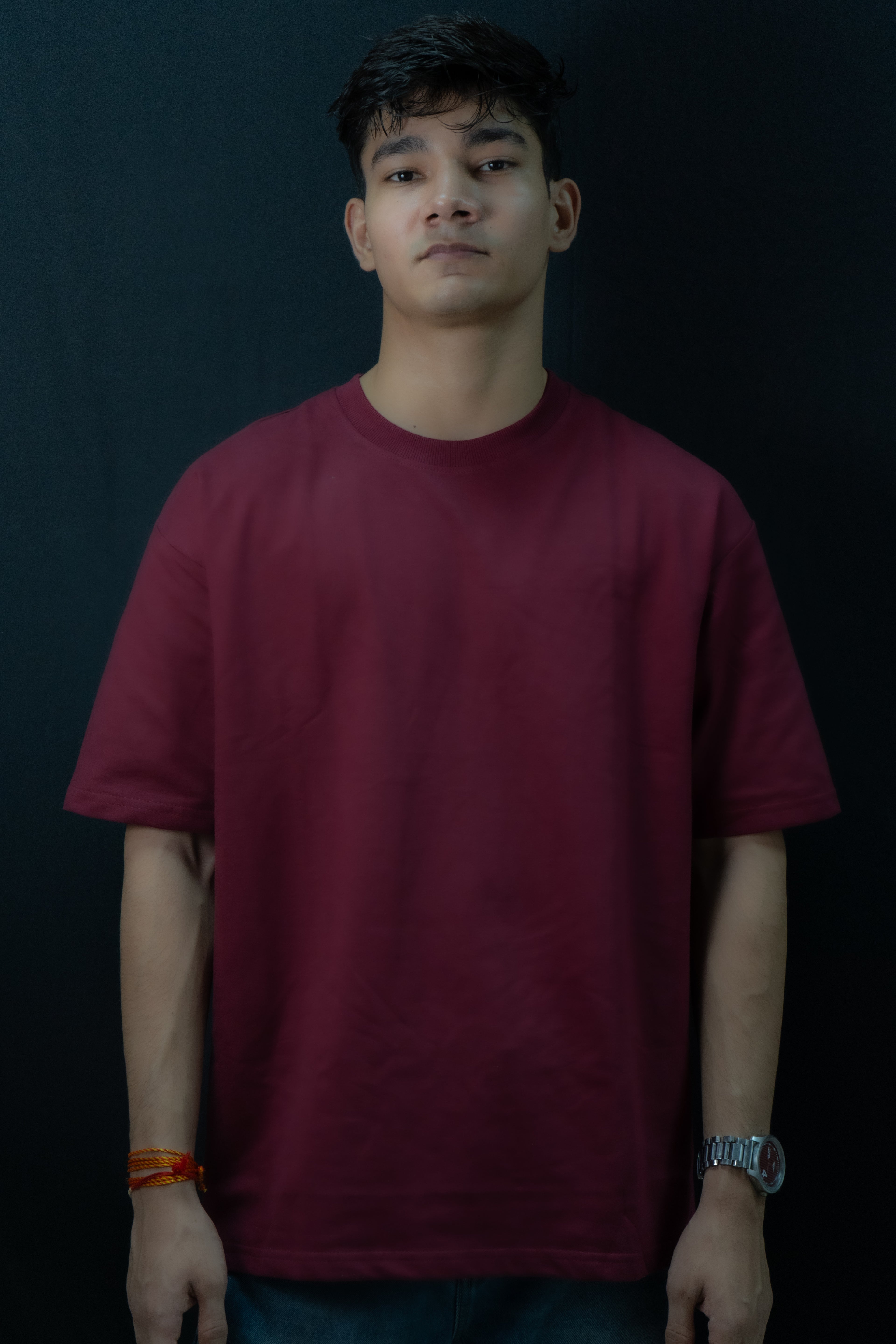 Maroon Oversized Tee