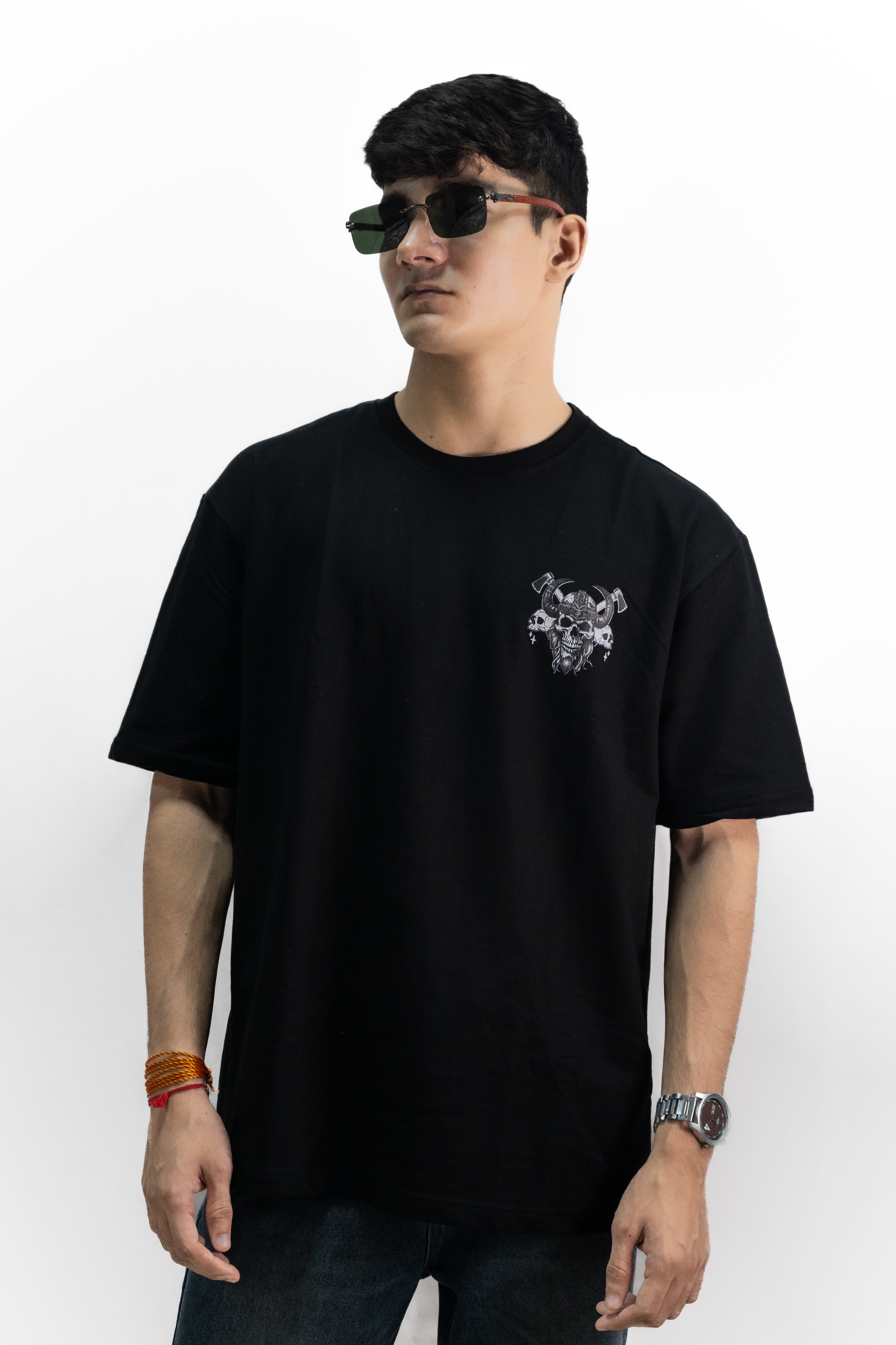 Vikings Black Oversized Tee