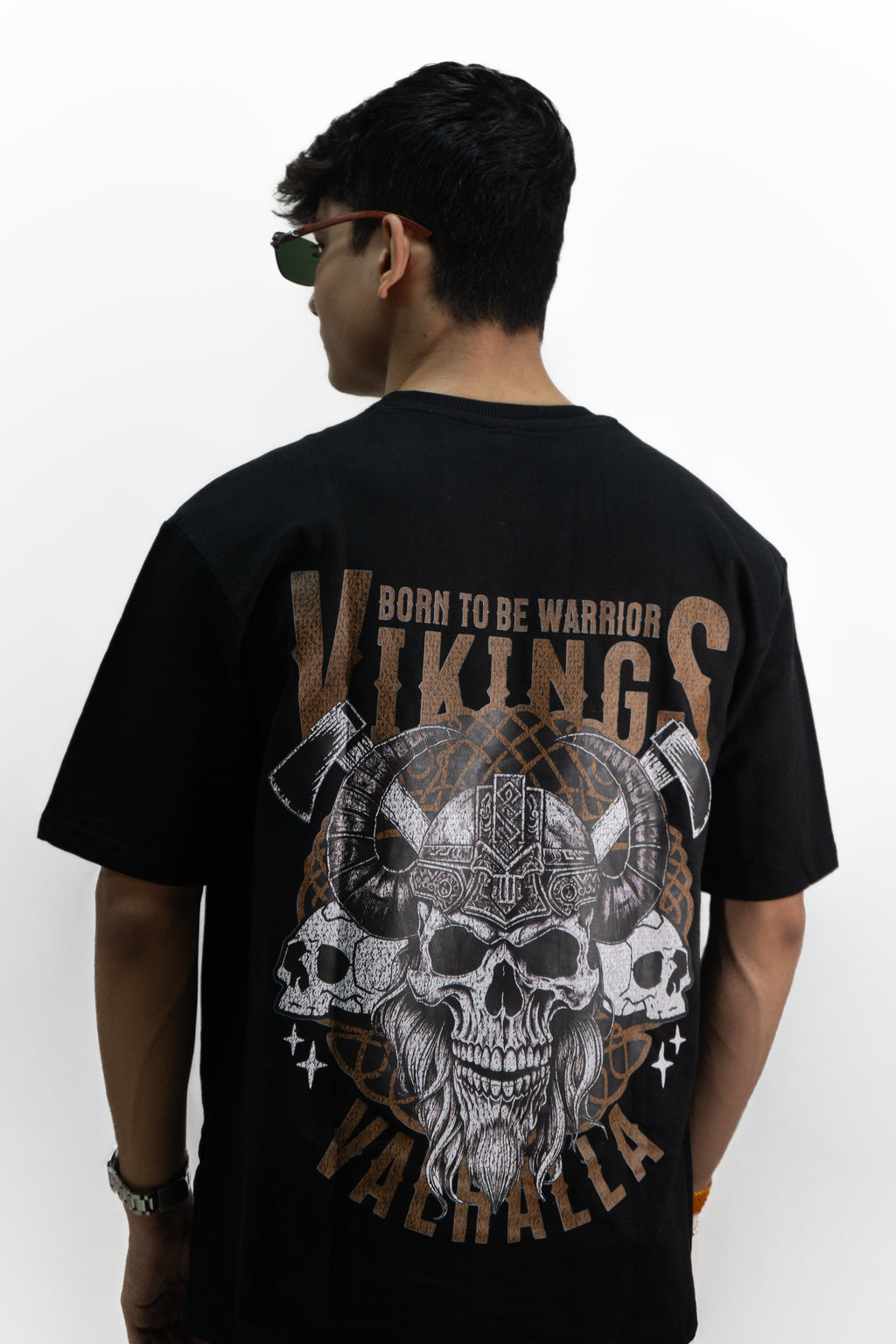 Vikings Black Oversized Tee