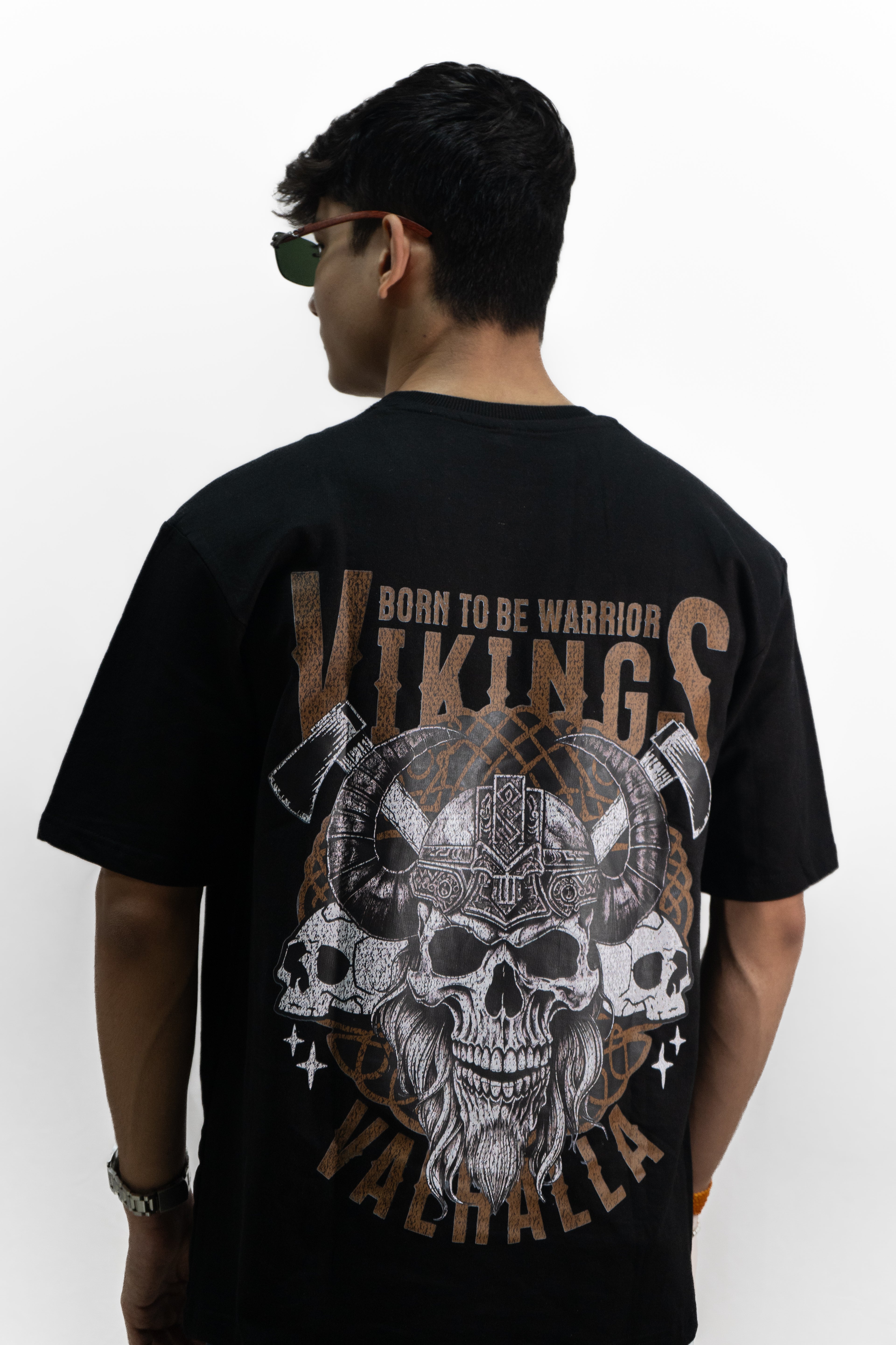 Vikings Black Oversized Tee