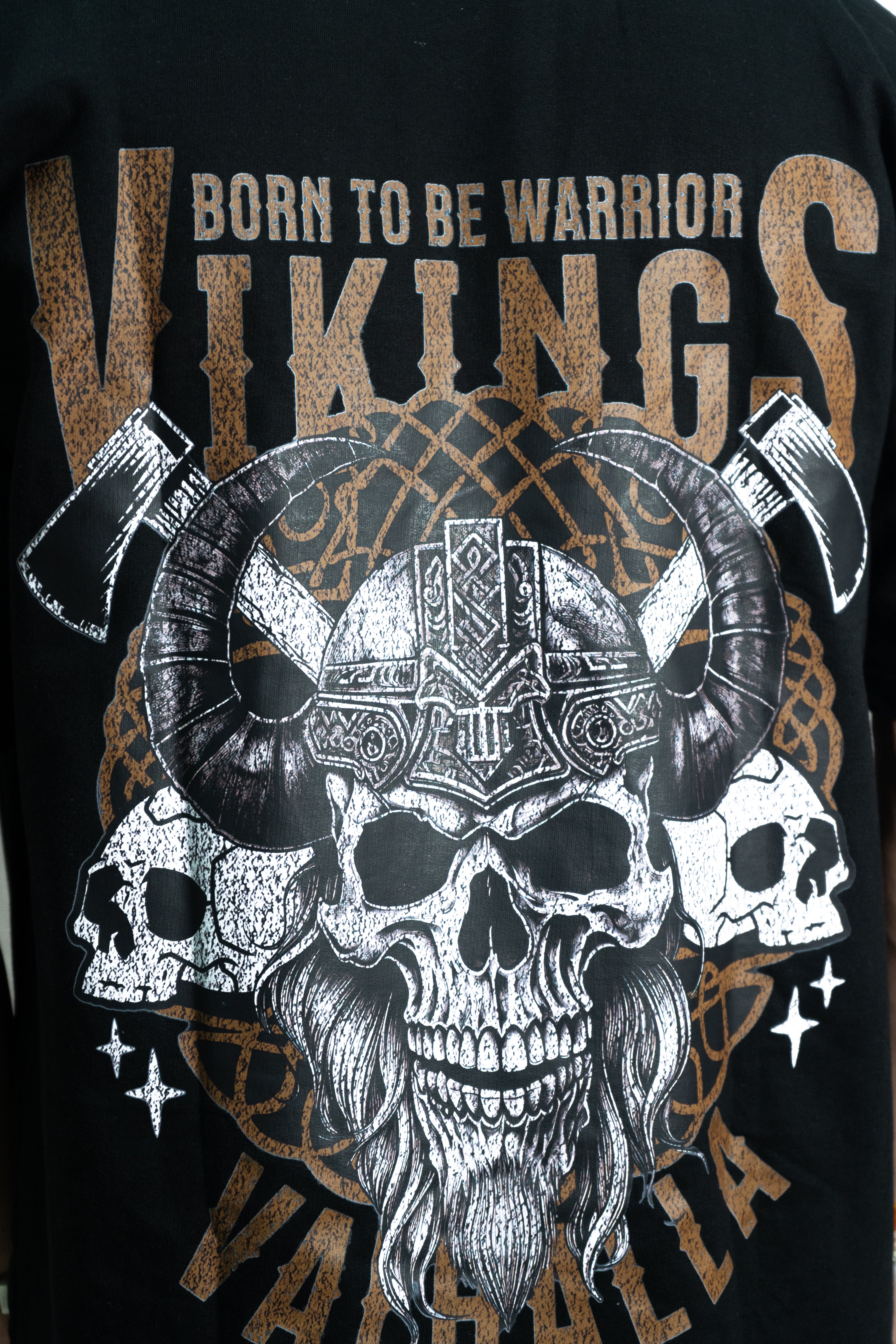 Vikings Black Oversized Tee