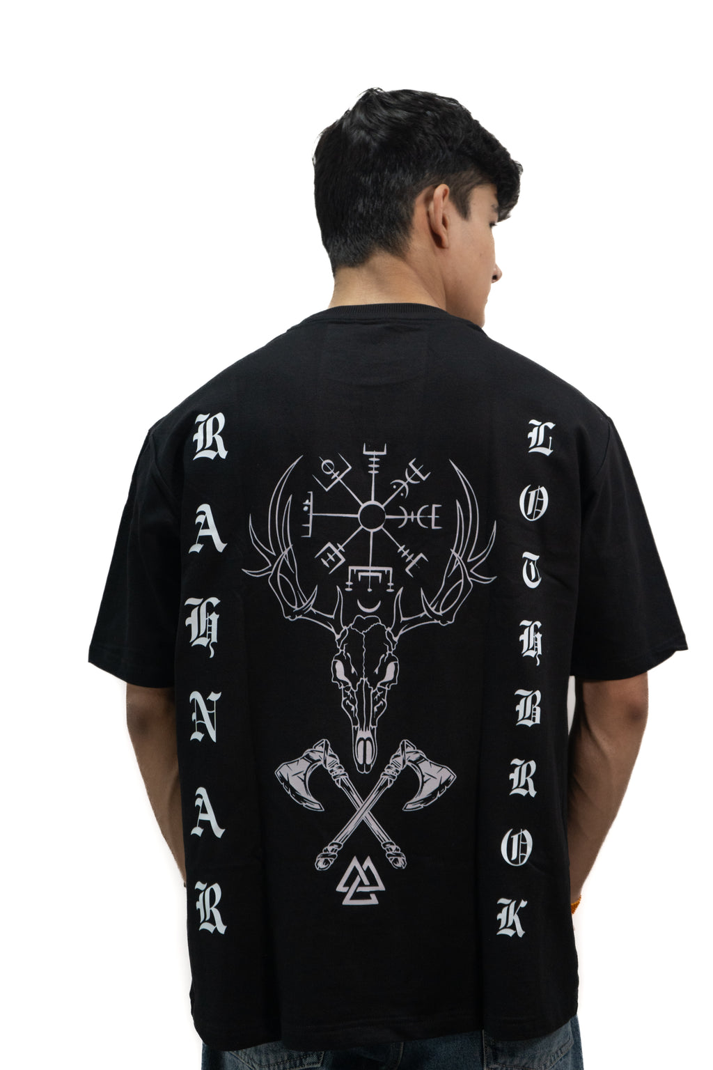 Ragnar Lothbrok Black Oversized Tee