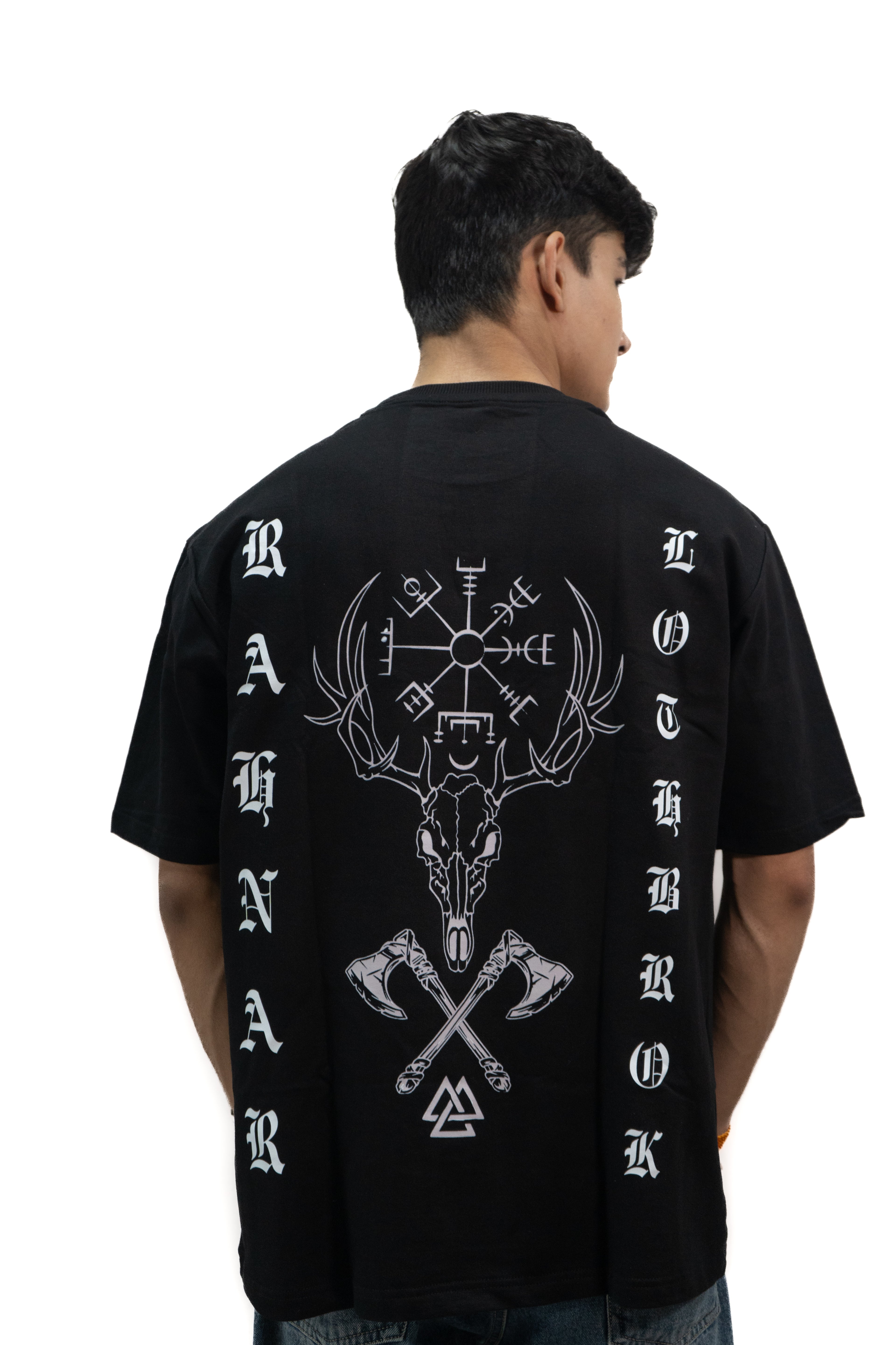 Ragnar Lothbrok Black Oversized Tee
