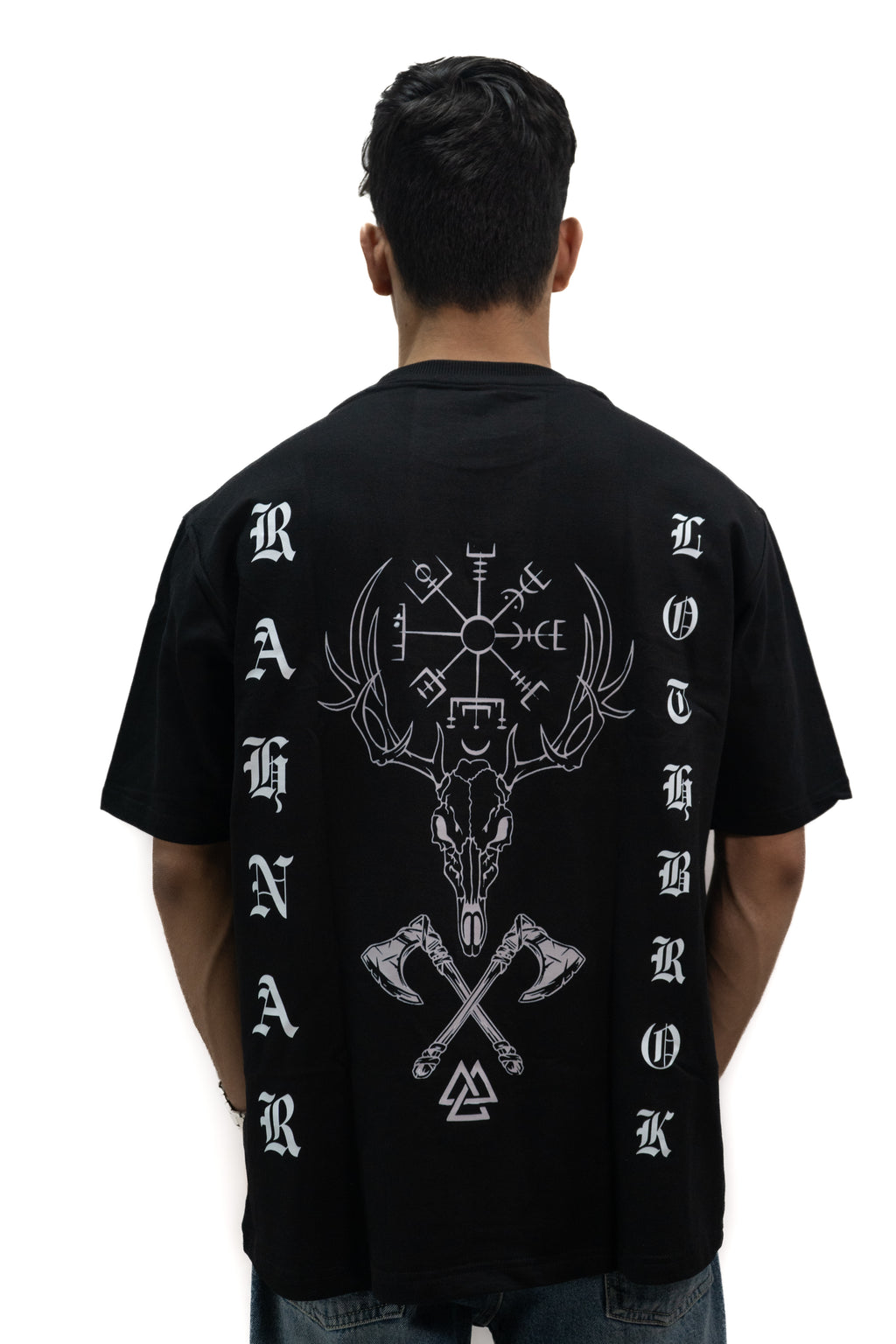 Ragnar Lothbrok Black Oversized Tee