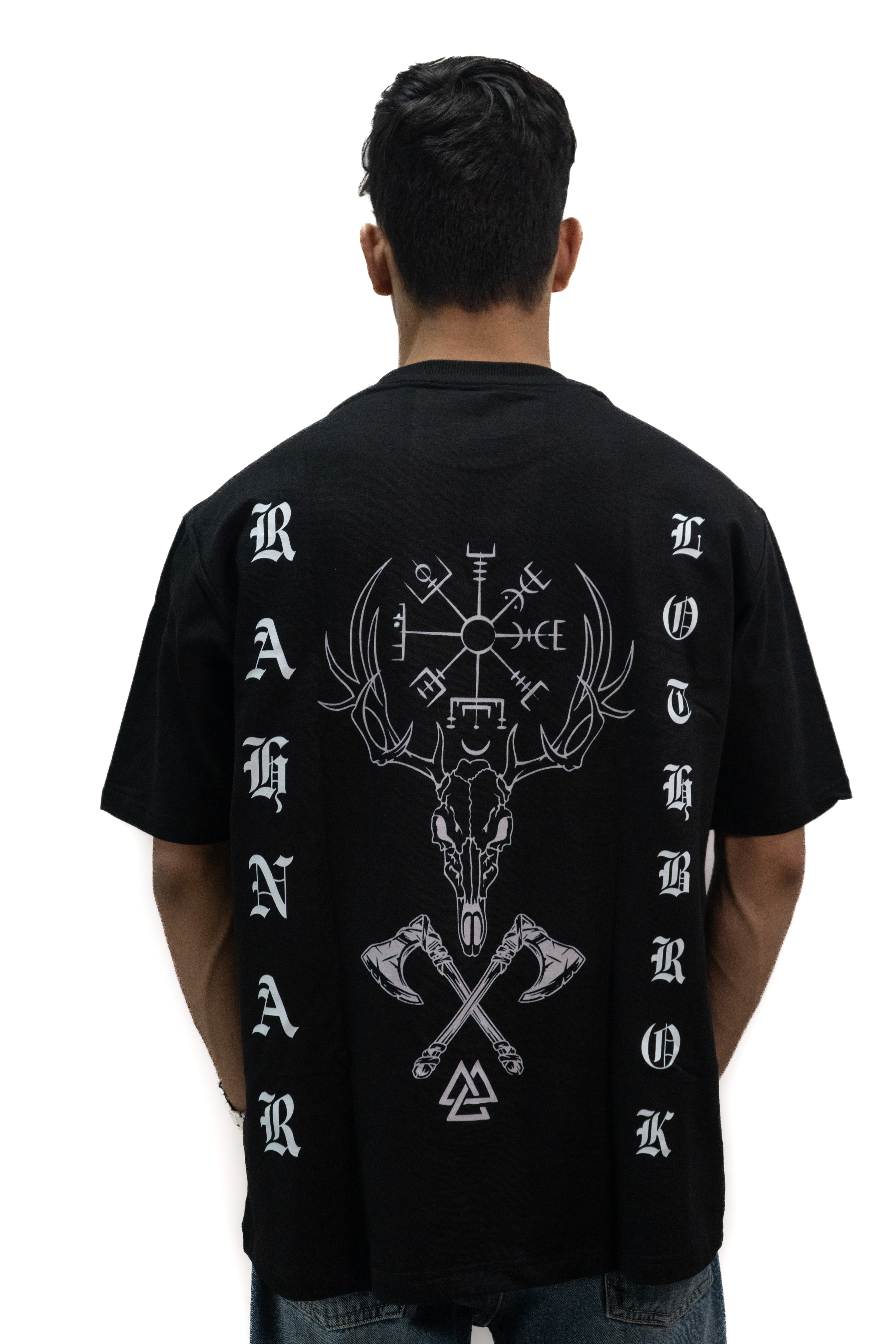 Ragnar Lothbrok Black Oversized Tee