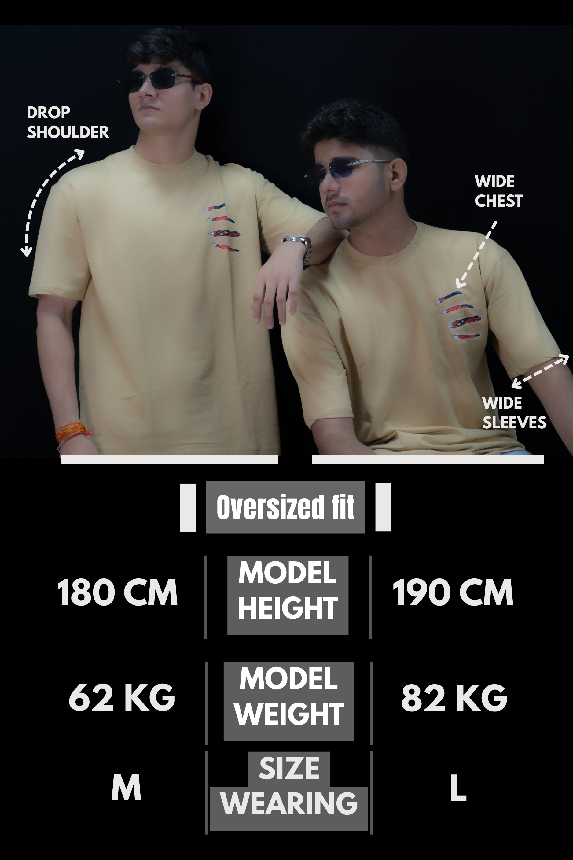 Dattebayo Beige Oversized Tee