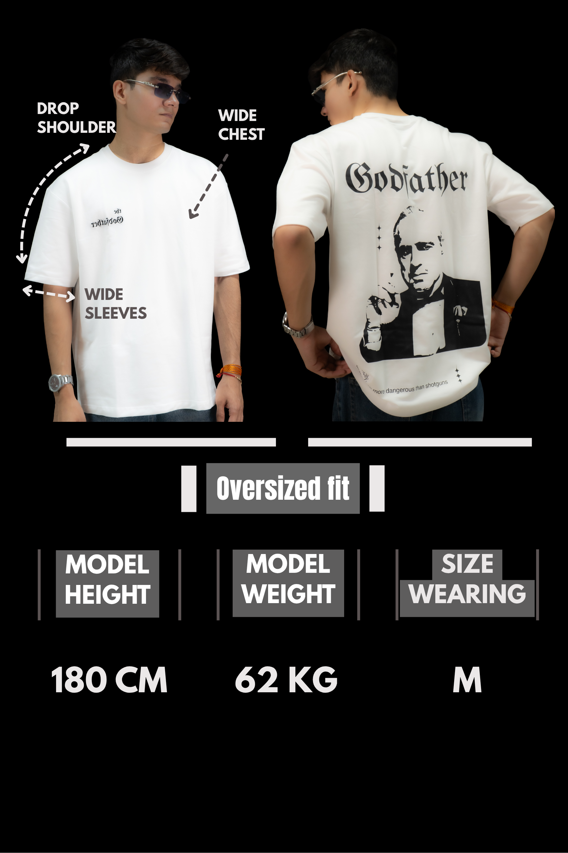 The Godfather White Oversized Tee